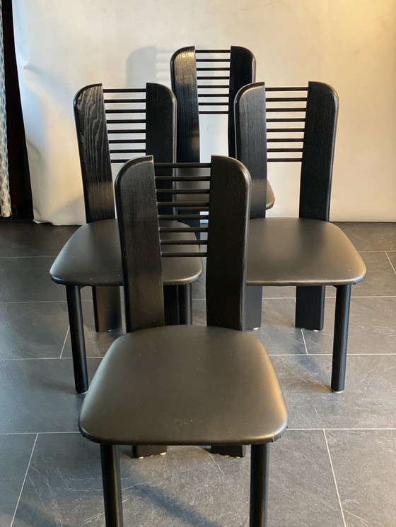 Image 1 of 4x Brutalist Modern Stühle