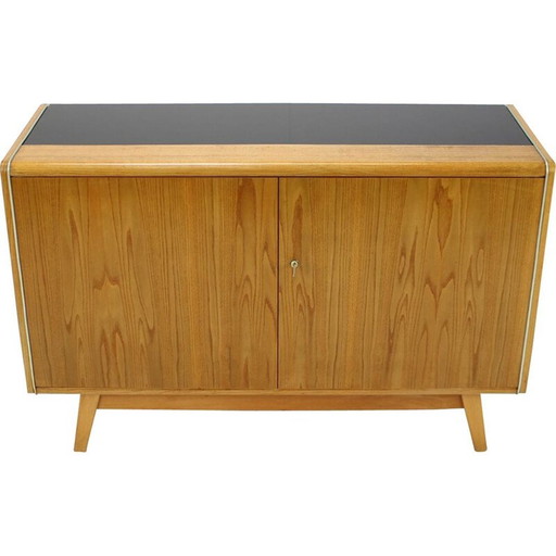 Vintage Anrichte aus Holzfurnier und Aluminium von Hubert Nepožitek und Bohumil Landsman für Jitona, 1960