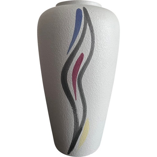 Deutsche Vase aus strukturierter Keramik, 1950