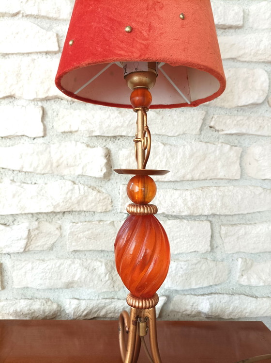 Image 1 of Stehleuchte Konischer Schirm Orange