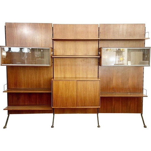 Wandschrank aus Teakholz von Ico Parisi, Italien 1960