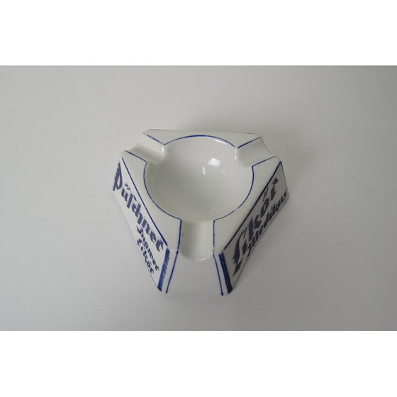 Image 1 of Art Deco Werbe-Aschenbecher aus Porzellan von Püschner Bitter, 1920er Jahre