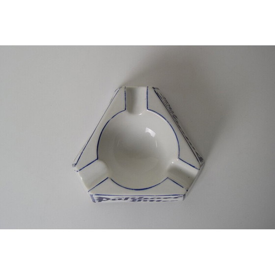 Image 1 of Art Deco Werbe-Aschenbecher aus Porzellan von Püschner Bitter, 1920er Jahre