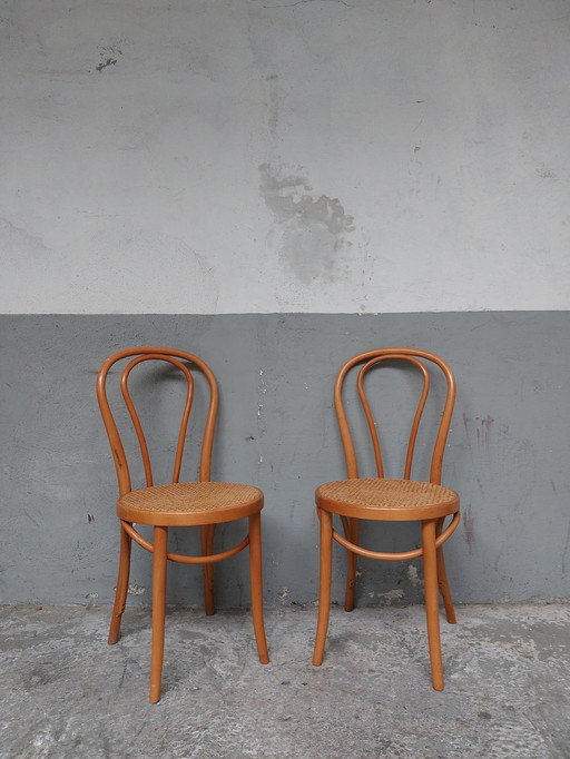 2 x Bugholz Gurtband Esszimmerstühle