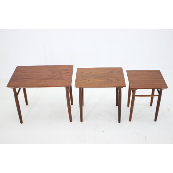 Image 1 of Vintage Teakholz Verschachtelungstische, Dänemark 1960s