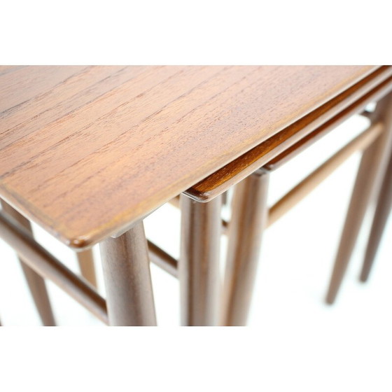 Image 1 of Vintage Teakholz Verschachtelungstische, Dänemark 1960s