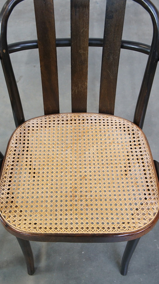 Image 1 of 2 X Vintage Holz Design Esszimmer / Bistro Stuhl