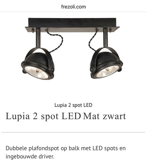 3x Frezoli Lupia 2 Spot LED Leitung Grau