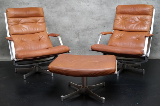 Image 1 of 2x Kill International  chair + hocker by Preben Fabricius & Jørgen Kastholm