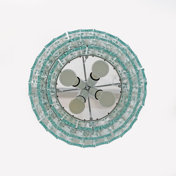 Image 1 of Bodenkristall-Kronleuchter von Cristal Art, Italien, 1970er Jahre