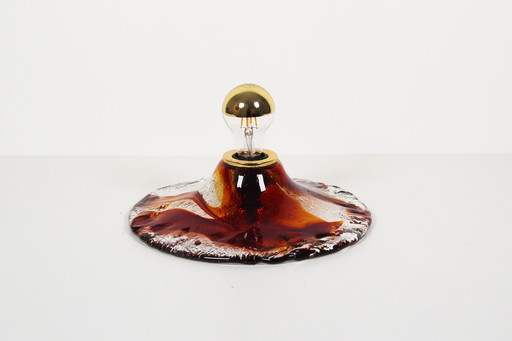 1X Vintage Rare 'Donut' Murano Glas Wandlampen von La Murrina