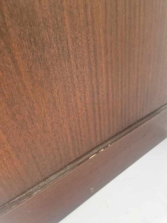 Image 1 of Englischer Archiv-Schrank mit Kunstleder