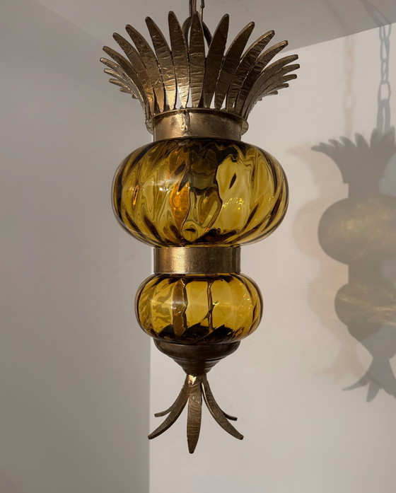 Image 1 of Kronleuchter Ananas 70er Jahre