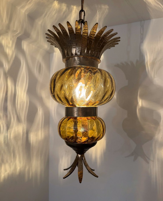 Image 1 of Kronleuchter Ananas 70er Jahre