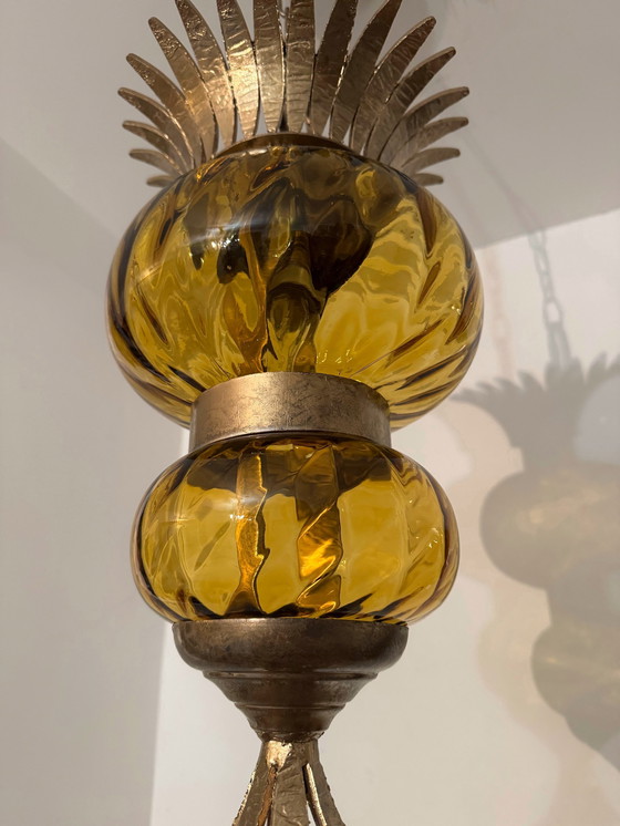 Image 1 of Kronleuchter Ananas 70er Jahre