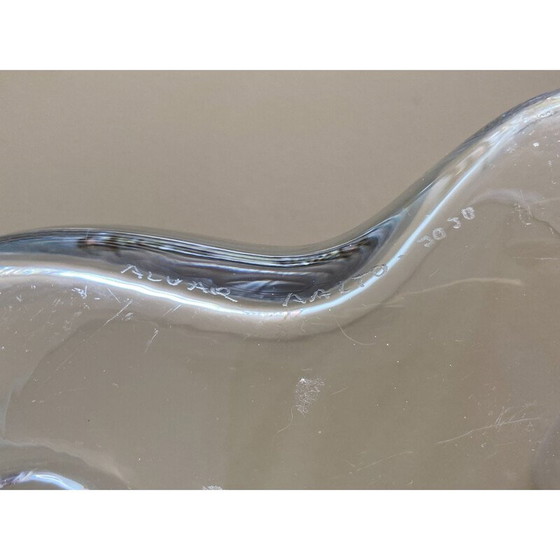 Image 1 of Vintage-Vase aus Klarglas 3030 Savoy von Alvar Aalto für Iittala, Finnland