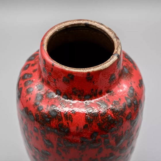 Image 1 of Fett Lava Bodenvase Westdeutsche Keramik Mid Century Design Scheurich 553-38+20 CM