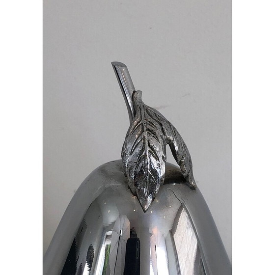 Image 1 of Versilberter Schnapsschrank aus Rauchglas, 1970