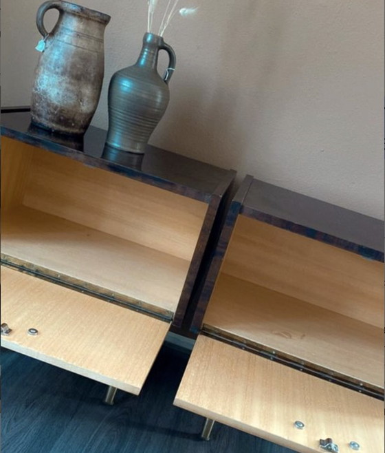 Image 1 of 2x Nachttische aus der Mitte des Jahrhunderts