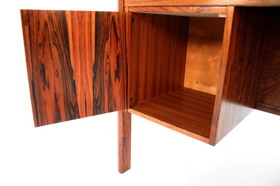 Image 1 of Danish Mid Century Brazilian Rosewood / Rio Palisander executive Writing Desk / Schreibtisch