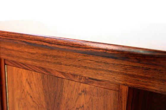 Image 1 of Danish Mid Century Brazilian Rosewood / Rio Palisander executive Writing Desk / Schreibtisch