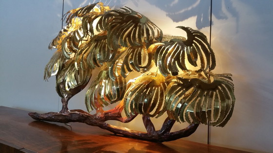 Image 1 of Daniel D'haeseleer brutalistische Palmen-Wandskulptur