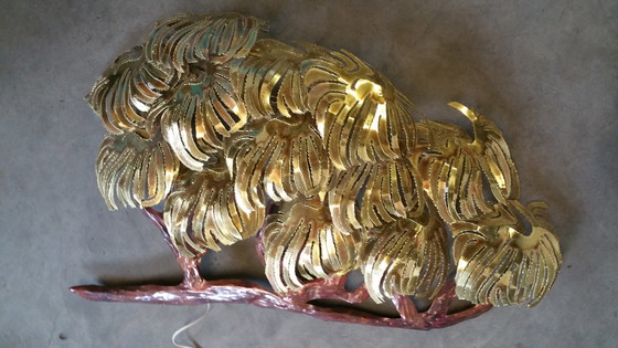 Image 1 of Daniel D'haeseleer brutalistische Palmen-Wandskulptur