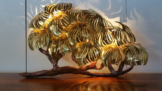 Image 1 of Daniel D'haeseleer brutalistische Palmen-Wandskulptur