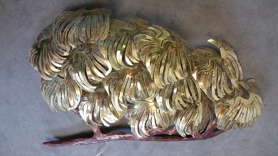 Image 1 of Daniel D'haeseleer brutalistische Palmen-Wandskulptur