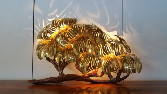 Image 1 of Daniel D'haeseleer brutalistische Palmen-Wandskulptur