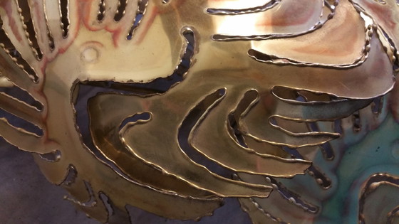 Image 1 of Daniel D'haeseleer brutalistische Palmen-Wandskulptur