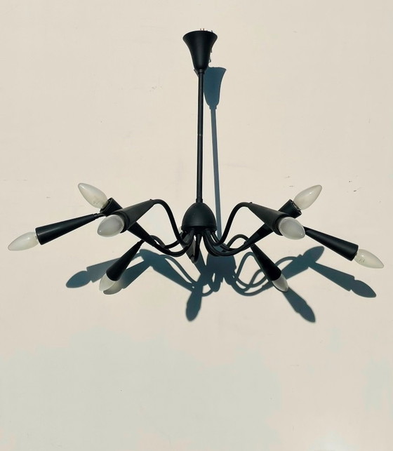 Image 1 of Vintage 9-armiger Kronleuchter