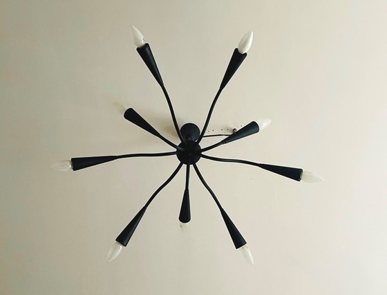 Image 1 of Vintage 9-armiger Kronleuchter