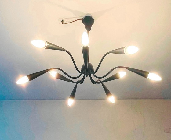 Image 1 of Vintage 9-armiger Kronleuchter