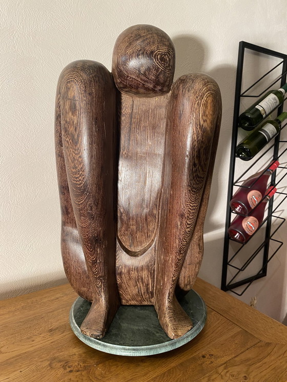 Image 1 of Yoga-Skulptur aus Hartholz