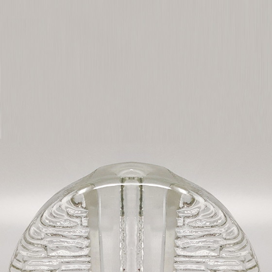 Image 1 of Vintage Walther Glas Bullseye Vase von Heiner Düsterhaus. Hergestellt in Deutschland