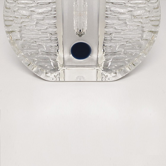 Image 1 of Vintage Walther Glas Bullseye Vase von Heiner Düsterhaus. Hergestellt in Deutschland
