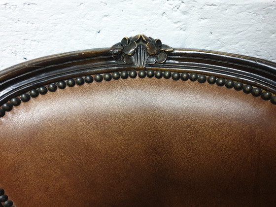 Image 1 of 4 Louie Seize Leder Esszimmerstühle