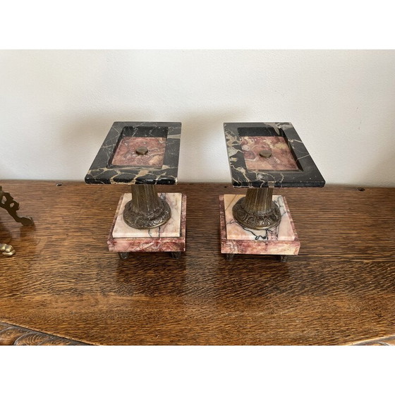 Image 1 of Art deco Marmorkaminuhr, Frankreich