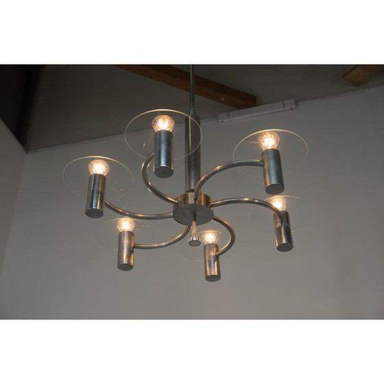 Image 1 of Vintage-Kronleuchter Flugzeugpropeller