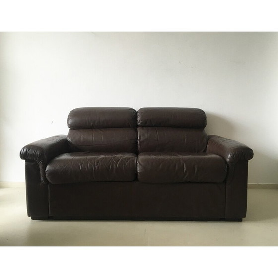 Image 1 of Skandinavisches BD Furniture Zweisitzer-Sofa aus Leder, Oy BJ DAHLQVIST - 1960er Jahre