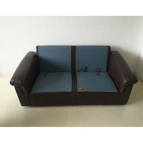 Image 1 of Skandinavisches BD Furniture Zweisitzer-Sofa aus Leder, Oy BJ DAHLQVIST - 1960er Jahre