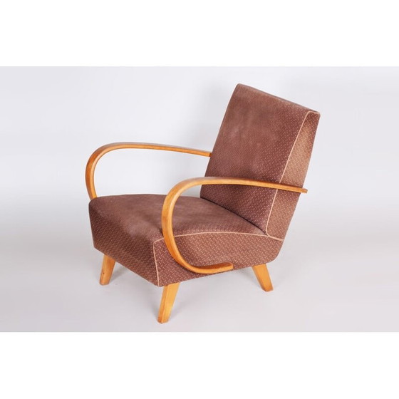 Image 1 of Brauner Art Deco Sessel, 1930er Jahre