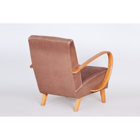 Image 1 of Brauner Art Deco Sessel, 1930er Jahre