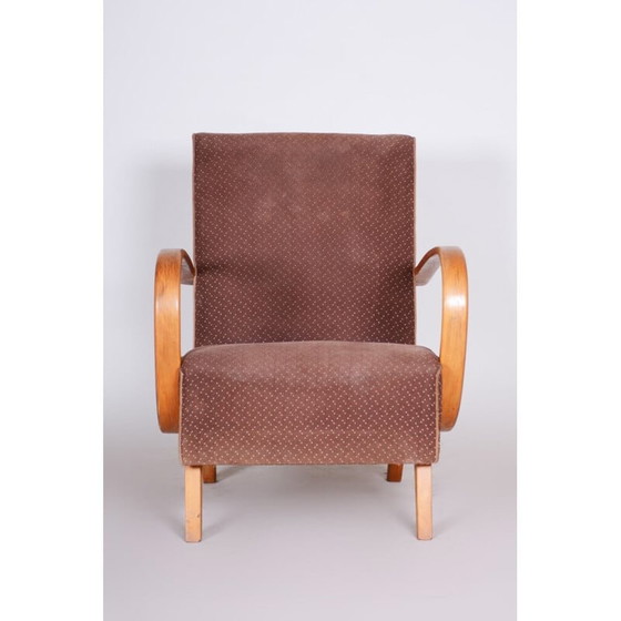 Image 1 of Brauner Art Deco Sessel, 1930er Jahre