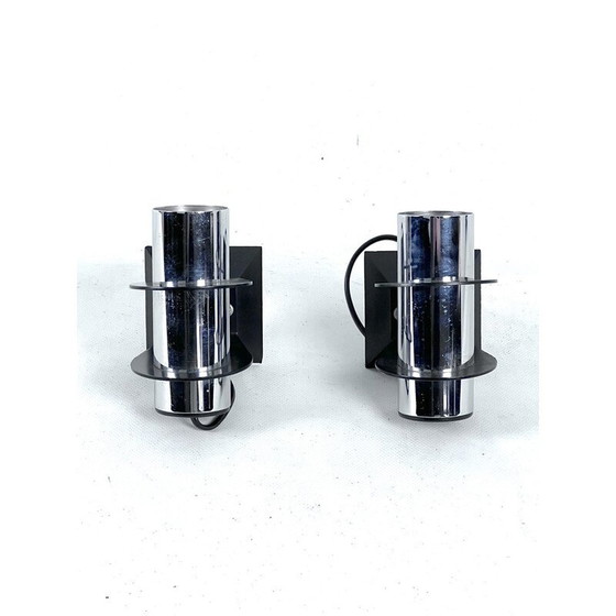 Image 1 of Paar alte Elbow-Wandlampen für Targetti, 1970