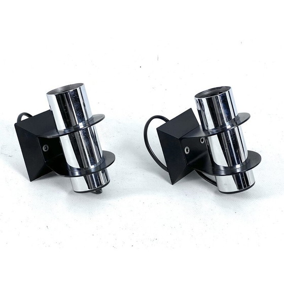 Image 1 of Paar alte Elbow-Wandlampen für Targetti, 1970