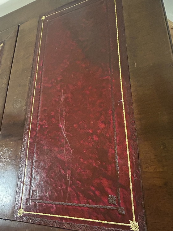 Image 1 of Einzigartiger englischer Vintage-Schreibtisch mit ausziehbaren Schubladen