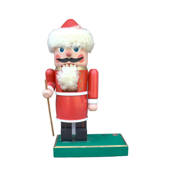 Image 1 of VintageErzgebi Holz Nussknacker Weihnachtsmann