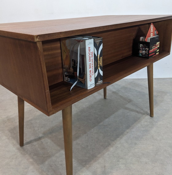 Image 1 of Mid Century Schreibtisch, doppelseitig